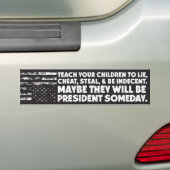 Anti Trump Bumpersticker (Op auto)