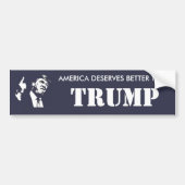 Anti-Trump-Bumpersticker: Amerika verdient beter Bumpersticker (Voorkant)