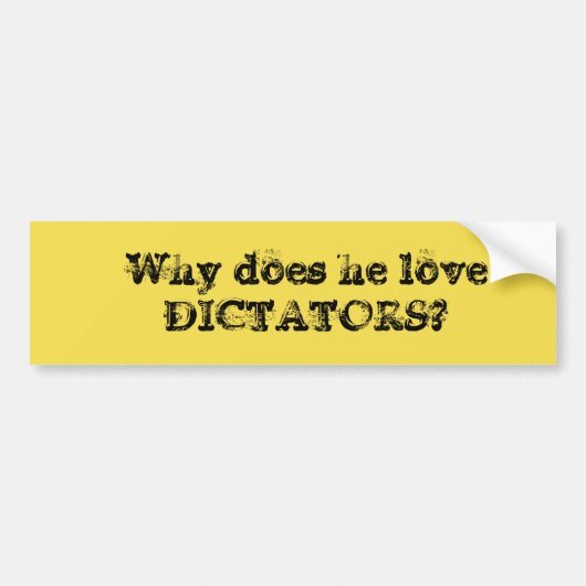 ANTI TRUMP-BUMPERSTICKER BUMPERSTICKER (Voorkant)