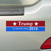 Anti-Trump-Bumpersticker Bumpersticker (Op auto)