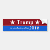 Anti-Trump-Bumpersticker Bumpersticker (Voorkant)
