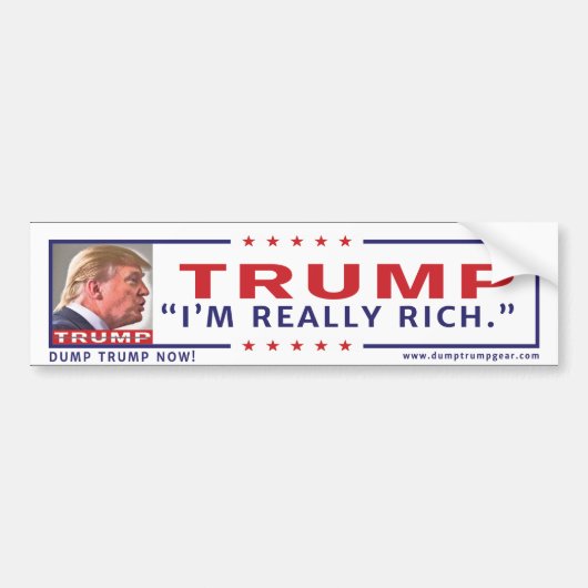 Anti-Trump-Bumpersticker Bumpersticker (Voorkant)
