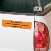 Anti-Trump-bumperstickers Bumpersticker (Op Truck)
