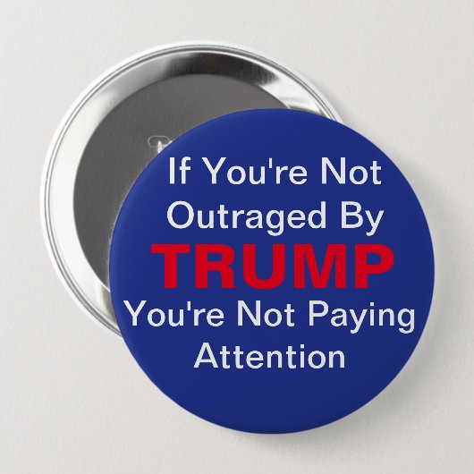 Anti-Trump-Button Ronde Button 4,0 Cm (Voorkant /achterkant)