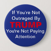 Anti-Trump-Button Ronde Button 4,0 Cm (Voorkant)