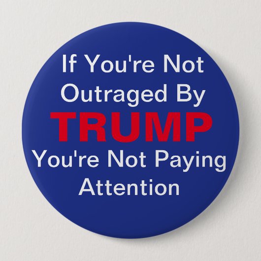 Anti-Trump-Button Ronde Button 4,0 Cm (Voorkant)