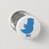Anti-Trump-Button: "TWIT" Ronde Button 3,2 Cm (Voorkant /achterkant)