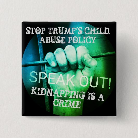 Anti-Trump-Button Vierkante Button 5,1 Cm (Voorkant)