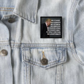 Anti-Trump-Button Vierkante Button 5,1 Cm (In situ)