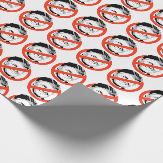 Anti-Trump Cadeaupapier (Hoek)