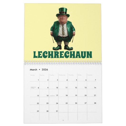 Anti Trump Calendar Kalender (Mar 2026)