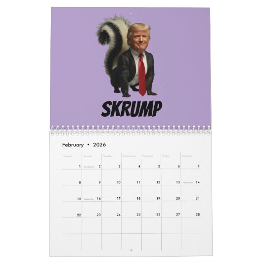 Anti Trump Calendar Kalender (Feb 2026)