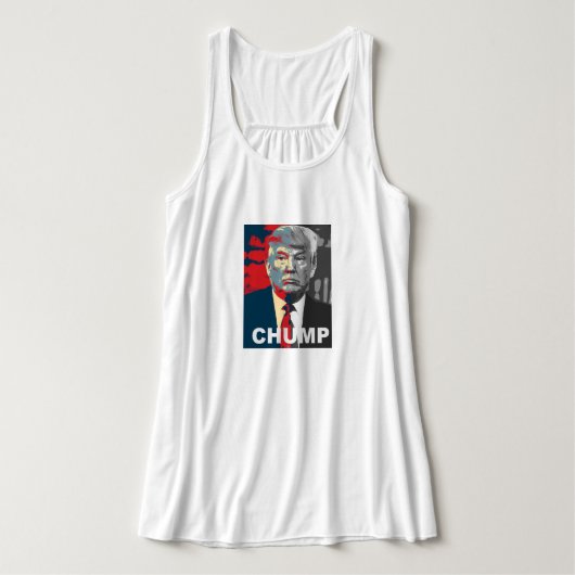 Anti Trump-campagne | Chump Muscle Tank (Design voorkant)