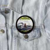 Anti-Trump Climate Denial Ronde Button 7,6 Cm (In situ)