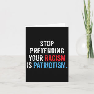 Anti-Trump Co-volwassenen Anti-racisme Kaart