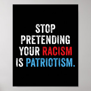 Anti-Trump Co-volwassenen Anti-racisme Poster