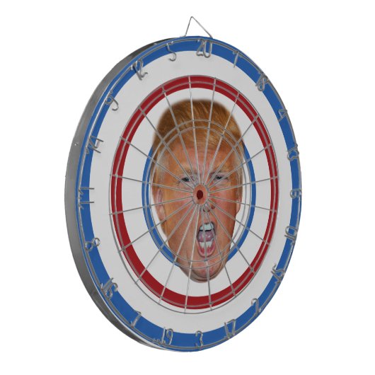 Anti-Trump Dart Board Dartbord (Voorkant Links)