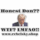 Anti-Trump Decal Sticker (Voorkant)