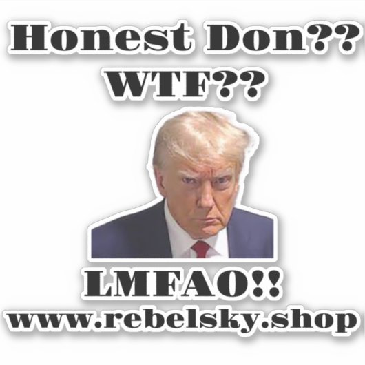 Anti-Trump Decal Sticker (Voorkant)