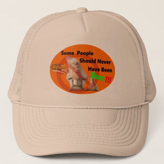 Anti-Trump-design toont hoe je over hem denkt! Trucker Pet (Voorkant)