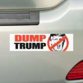 ANTI-TRUMP - DUMP TRUMP - BUMPERSTICKER (Op auto)
