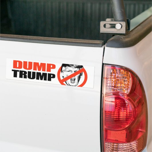 ANTI-TRUMP - DUMP TRUMP - BUMPERSTICKER (Op Truck)
