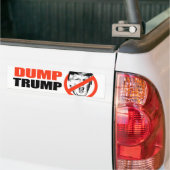 ANTI-TRUMP - DUMP TRUMP -.png Bumpersticker (Op Truck)