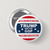 Anti-trump en anti-GOP Ronde Button 5,7 Cm (Voorkant /achterkant)