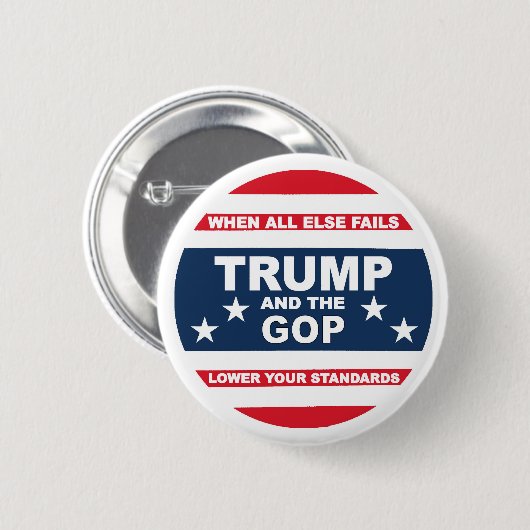 Anti-trump en anti-GOP Ronde Button 5,7 Cm (Voorkant /achterkant)