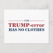 Anti-Trump Error heeft geen kleding stem pro-Biden Briefkaart (Voorkant)
