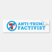 Anti-Trump FACTivist Bumpersticker (Voorkant)