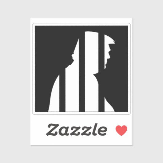 Anti Trump Felon Trump for Prison 2024 Sticker (Vel)