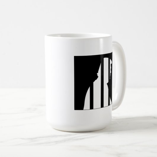 Anti Trump Felon Trump voor Gevangenis 2024 Koffiemok (Voorkant rechts)