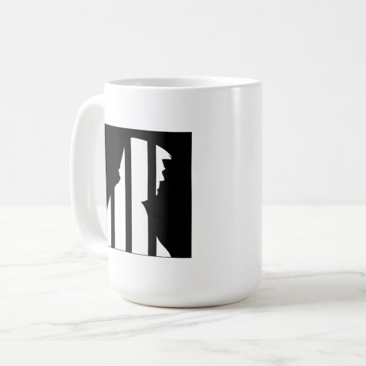 Anti Trump Felon Trump voor Gevangenis 2024 Koffiemok (Voorkant links)