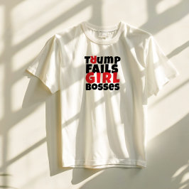 Anti-Trump feministische protestslogan rood zwart T-shirt