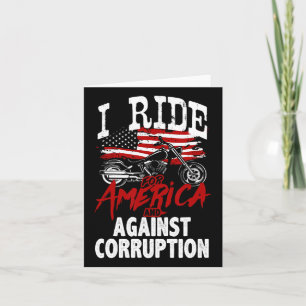 Anti-Trump-fietser verzet zich tegen corruptieprot Kaart