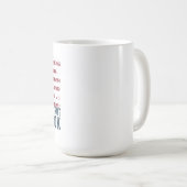 Anti Trump Flag Design Whiskey Tango Foxtrot Koffiemok (Voorkant rechts)