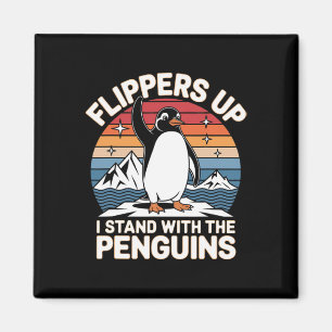 Anti Trump Flippers Omhoog Ik Sta Met De Pinguïns Magneet