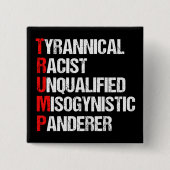 Anti Trump Funny Acronym Vierkante Button 5,1 Cm (Voorkant)