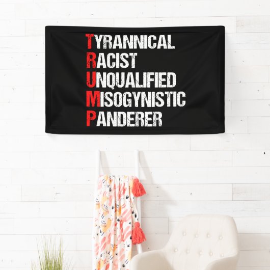 Anti Trump Funny Acrostic Political Spandoek (Insitu)
