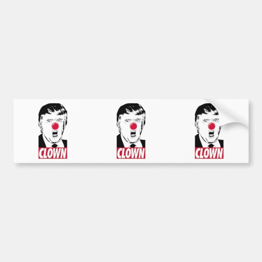 Anti Trump Funny Bumpersticker (Voorkant)