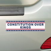 Anti-Trump Geen Koningen Grondwet Wet Bumpersticker (Op auto)