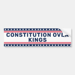 Anti-Trump Geen Koningen Grondwet Wet Bumpersticker