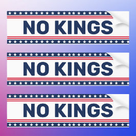 Anti-Trump: geen koningen verzetten zich Bumpersticker