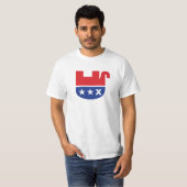 Anti-Trump-GOP Republica dode olifant T-shirt (Voorkant volledig)