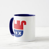 Anti Trump GOP Republikeinse Dode Olifant Mok (Voorkant links)
