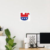Anti Trump GOP Republikeinse Dode Olifant Poster (Thuiskantoor)
