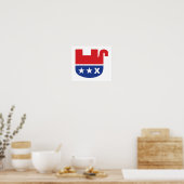 Anti Trump GOP Republikeinse Dode Olifant Poster (Keuken)