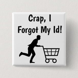 Anti Trump, grappig ID voor de Button van de boods