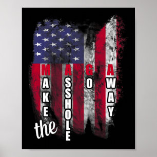 Anti Trump Grappige Mega Maak Het Gat Weg Slogan Poster